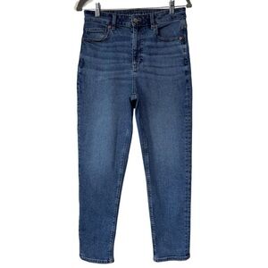 {American Eagle} "Mom Jean" Cheeky Tapered Straight Leg Stretch Denim Jeans